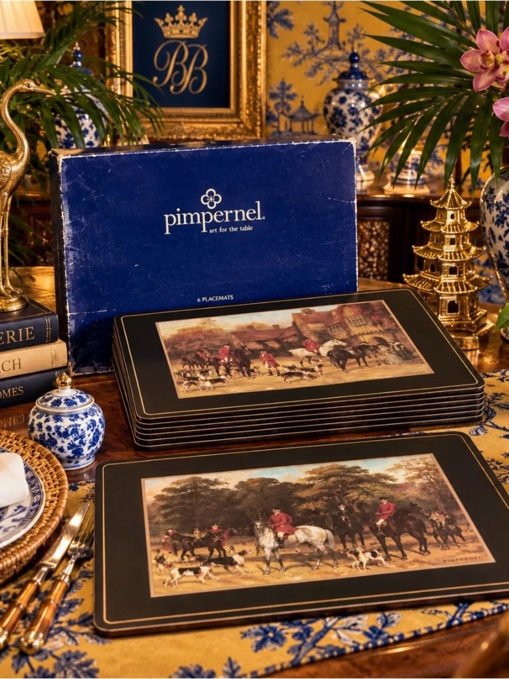 Pimpernel Tally Ho Equestrian Placemats Set of 6